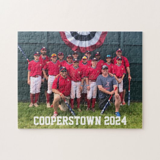 Puzzle Cooperstown NY Baseball Team Photo Année (Horizontal)