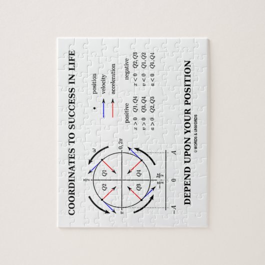 Puzzle Coordinates To Success In Life Position Physics (Vertical)