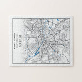 Puzzle Coordonnées de la carte de la ville Berlin Deutsch (Horizontal)