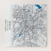 Puzzle Coordonnées de la carte de la ville Berlin Deutsch (Horizontal)