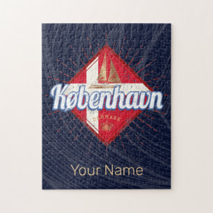 Puzzle Copenhague capitale Danemark Retro voilier