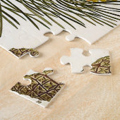 Puzzle Copie botanique vintage de pin de Pinecone (Côté)