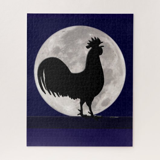 Puzzle Coq au clair de lune (Vertical)