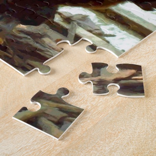 Puzzle Coq coloré (Côté)