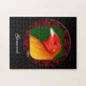 Puzzle Coq De Combat Cadre (Horizontal)