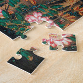 Puzzle Coq et Hen avec Hydrangeas par Ito Jakuchu (Côté)