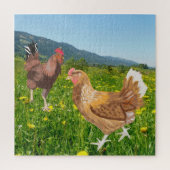 Puzzle Coq et poulet 1 (Vertical)