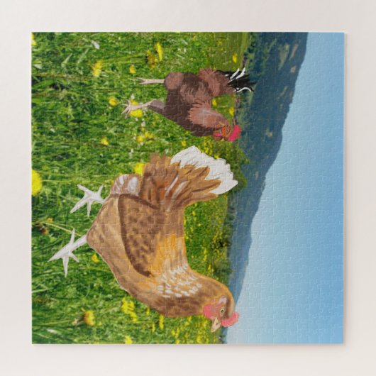 Puzzle Coq et poulet 2 (Horizontal)