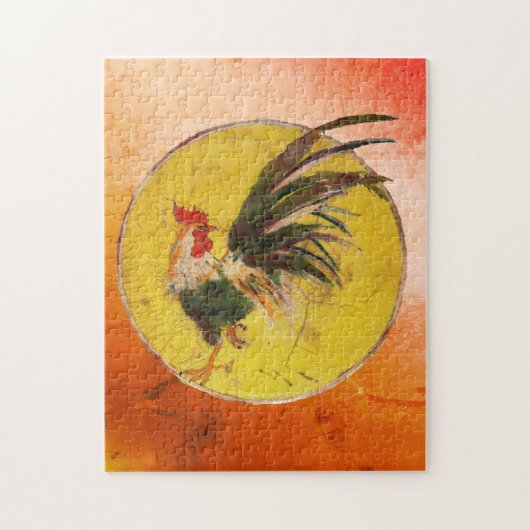 Puzzle - Coq et soleil (Vertical)
