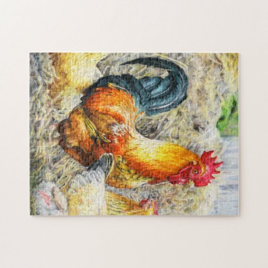 Puzzle Coq fier (Horizontal)