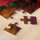 Puzzle Coq polonais et Heart Bokeh (Côté)