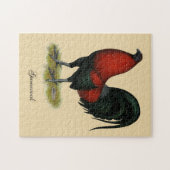 Puzzle Coq Rouge Noir BB Américain (Horizontal)