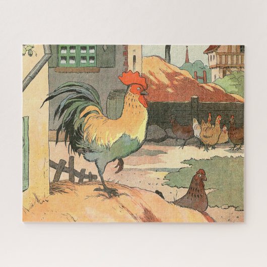 Puzzle Coq sur la ferme Large (Horizontal)