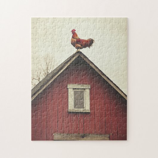 Puzzle Coq sur le toit (Vertical)
