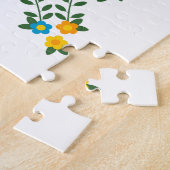 Puzzle Coq traditionnel du Portugal en noir (Côté)