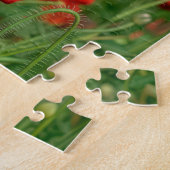 Puzzle Coquelicot blanc unique dans un champ de coquelico (Côté)