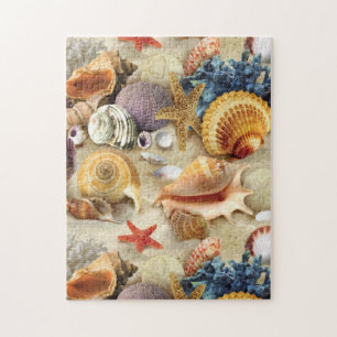 Puzzle Coques de mer sur la plage