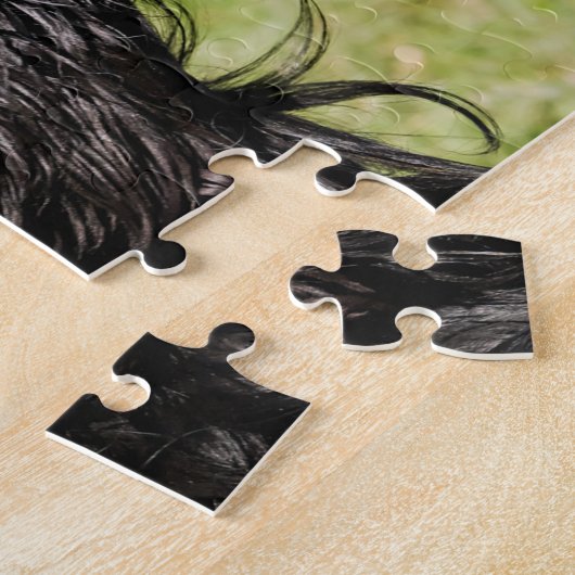 Puzzle Coqueur noir et tan jouant Chien chiot espagnol (Côté)