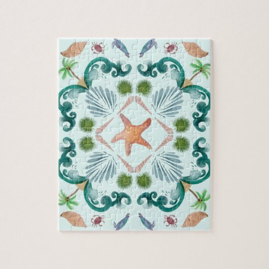 Puzzle Coquillages de mer Vie marine (Vertical)