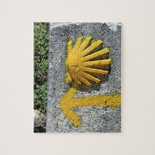 Puzzle Coquille El Camino et signe fléché, Espagne