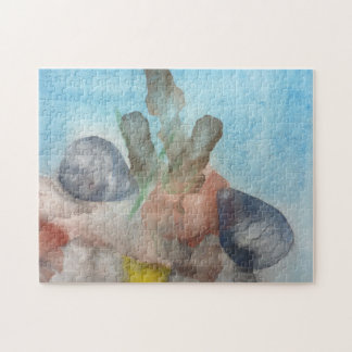 Puzzle Coquilles de mer sur le fond marin