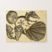 Puzzle Coquilles neutres et collection de corail (Horizontal)