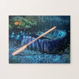 Puzzle Coracle gallois enchanté - Art bioluminescent