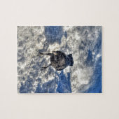 Puzzle Corbeau corbeau noir dans la photo de neige (Horizontal)