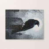 Puzzle Corbeau dans le cimetière gothique (Horizontal)