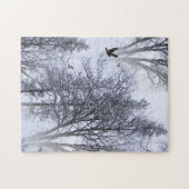 Puzzle Corbeau d'hiver... (Horizontal)