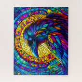 Puzzle Corbeau en verre tendu (Vertical)