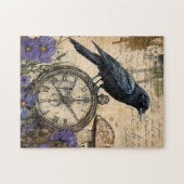 Puzzle Corbeau gothique vintage (Horizontal)