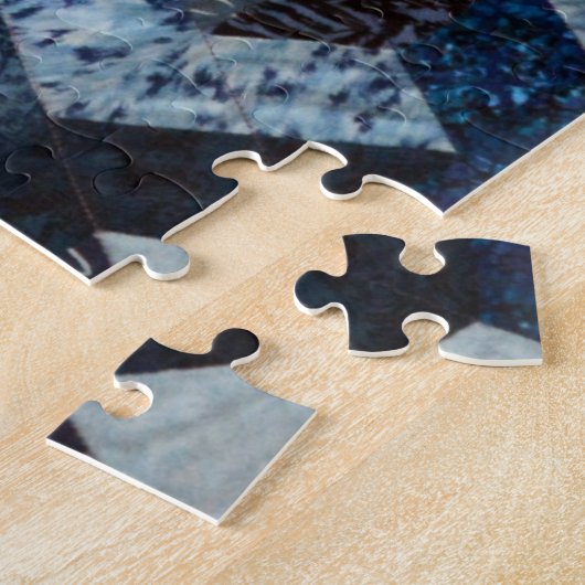 Puzzle Corbeille bleue en écaille (Côté)