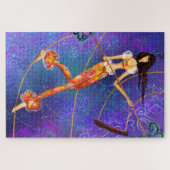 Puzzle Corde Acrobat - Cirque - Fille magique - Peinture (Horizontal)