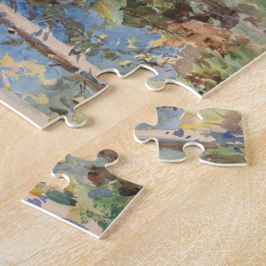Puzzle Corfu Cyprès par John Singer Sargent (Côté)