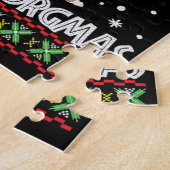 Puzzle Corgi Chien Merry Corgmas Père Noël (Côté)