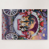 Puzzle Corgi Chien Saint-Valentin (Horizontal)