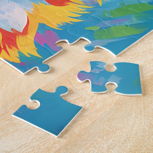 Puzzle Corgi couleur (Côté)