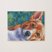 Puzzle Corgi Curious Chien (Horizontal)