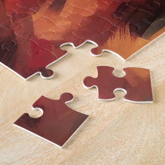 Puzzle Corgi dans les feuilles d'automne automne automne  (Côté)