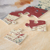 Puzzle Corgi Drapeau Américain Grunge (Côté)