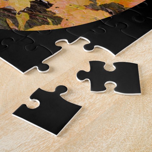 Puzzle Corgi et conception de couleurs d'automne (Côté)