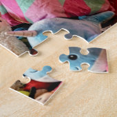 Puzzle Corgi glissant endormi hors du lit (Côté)