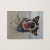 Puzzle Corgi mignon avec la langue (Horizontal)