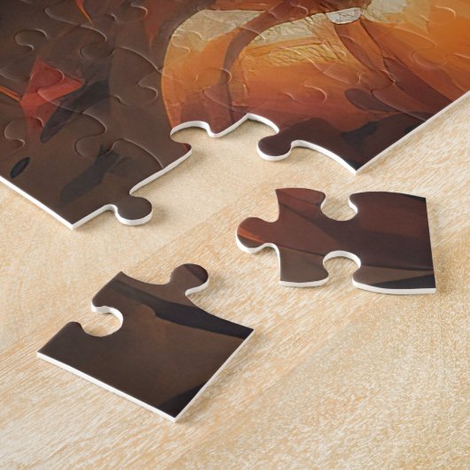 Puzzle Corgi Pumpkins Halloween Scary (Côté)