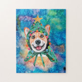 Puzzle Corgi race Chien Noël (Vertical)