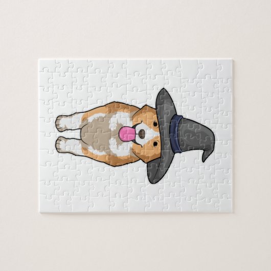 Puzzle Corgi Witch (Horizontal)