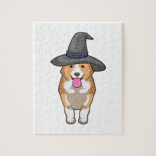 Puzzle Corgi Witch (Vertical)