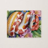 Puzzle Corn Snake Family Pet Portrait (Horizontal)