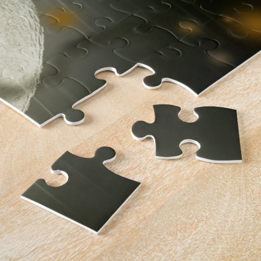 Puzzle Corneilles Éffrayantes de la Lune d'Halloween (Côté)